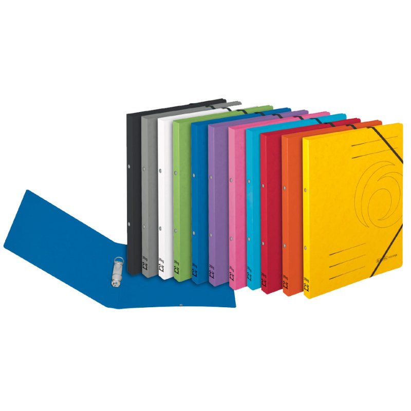 herlitz ringbandmap easyorga, A4, blauw, 5 stuks